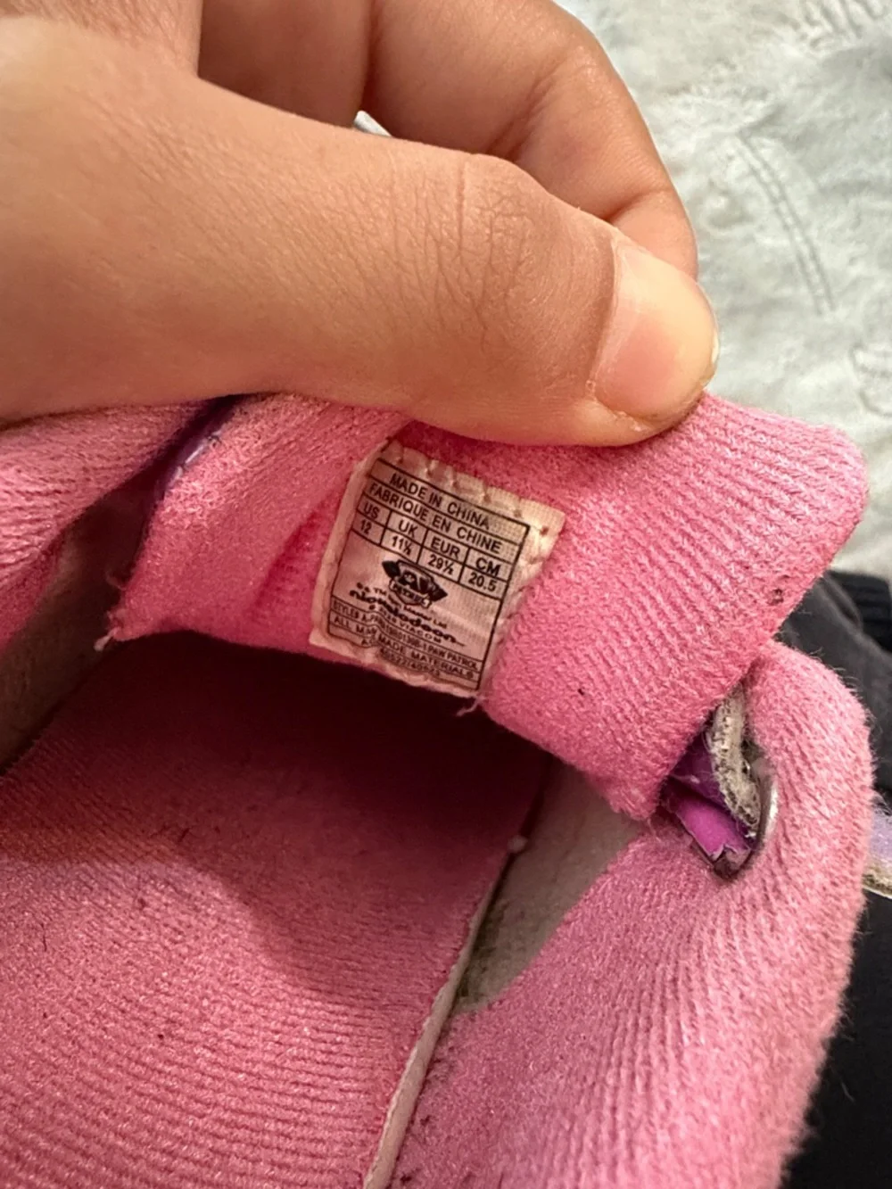 Paw Patrol Girls Pink and Purple Light-Up Sneakers - Picture 6 of 6